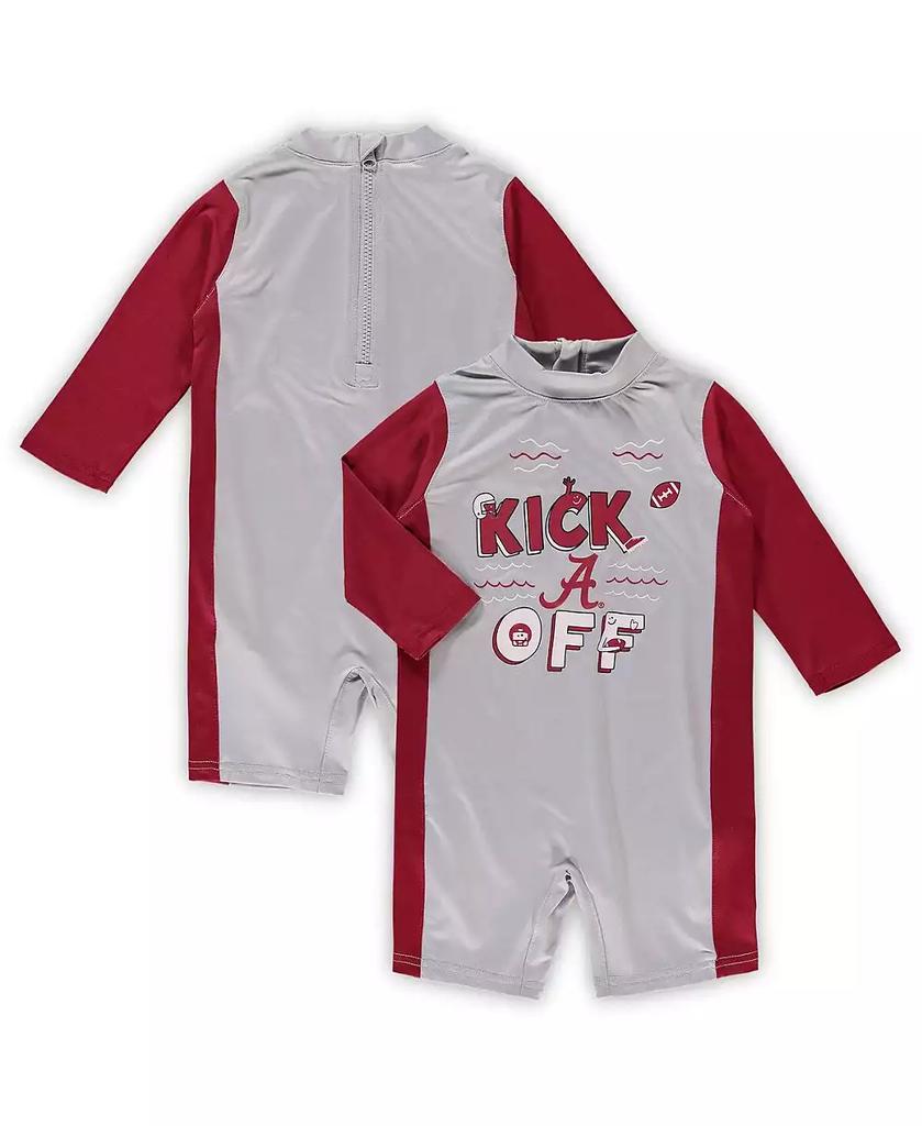 Outerstuff Toddler Girls Gray, Crimson Alabama Crimson Tide Wave Runner Wetsuit
