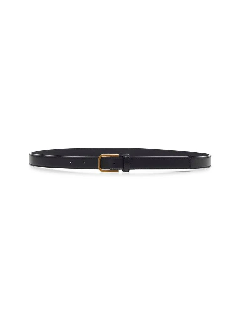 Yves Saint Laurent SAINT LAURENT | Black smooth leather belt | Man | 100 1