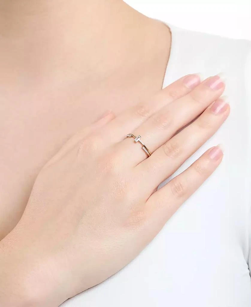 Macy
s 2-Piece Cubic Zirconia Open Stackable Ring Set (0.23 ct. t.w.) in Gold Over Sterling Silver 4