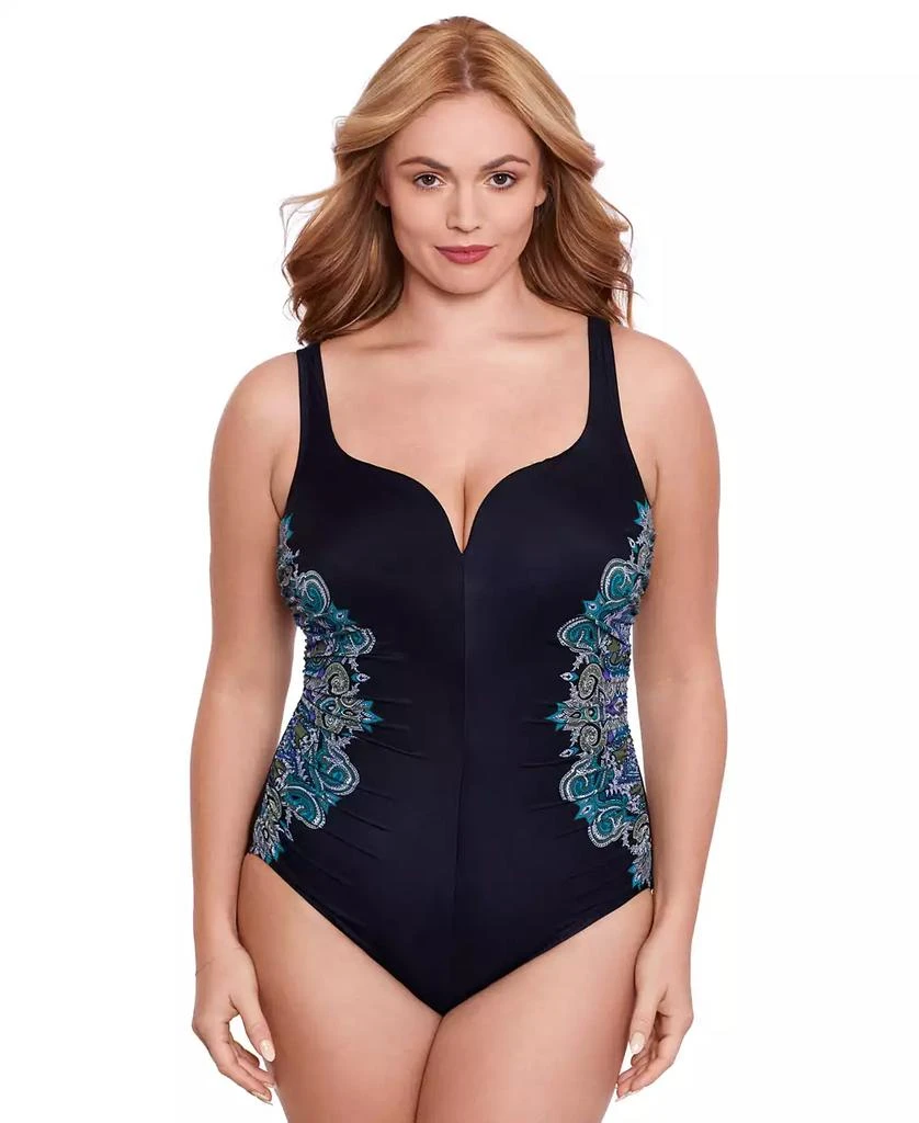 Miraclesuit Plus Size Precioso Temptress Tummy Control One Piece Swimsuit 1