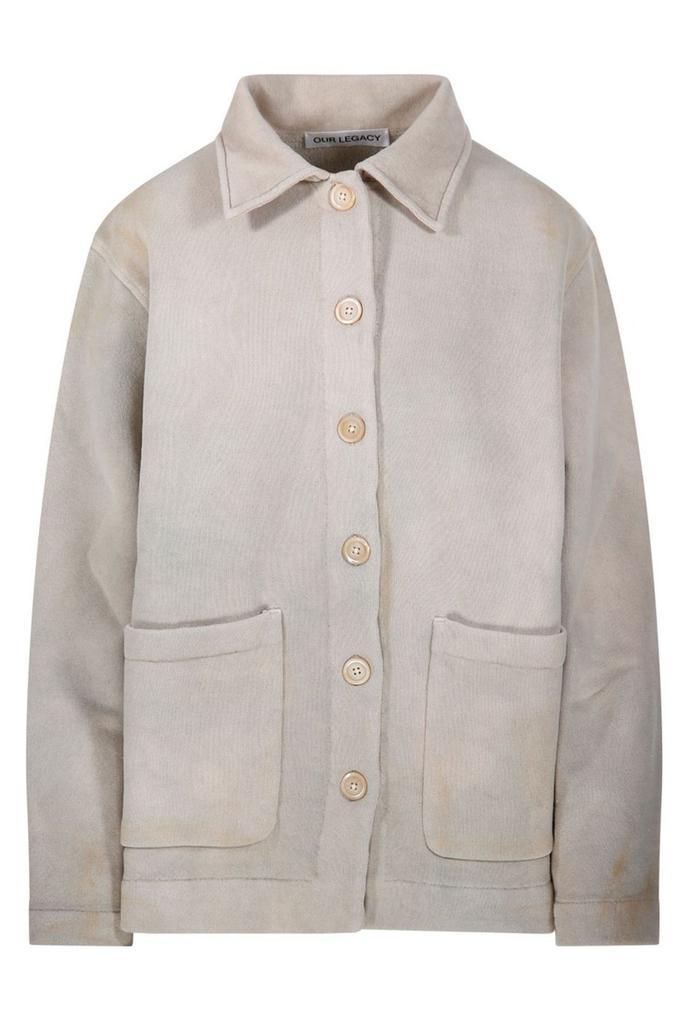 Our Legacy Beige Mazzy Polo Cardigan - Women's Polo Shirts