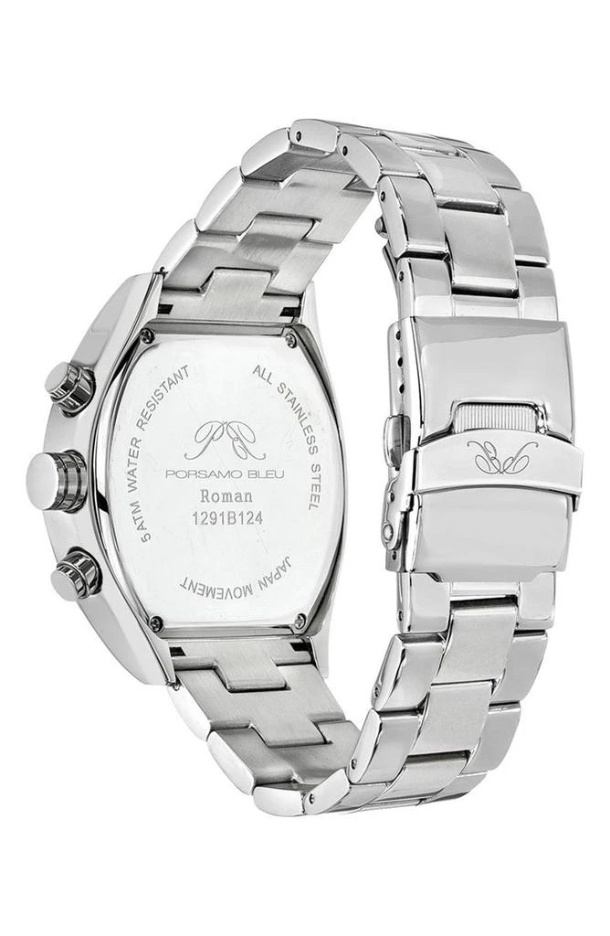 Porsamo Bleu Roman Chronograph Bracelet Watch, 42mm 3