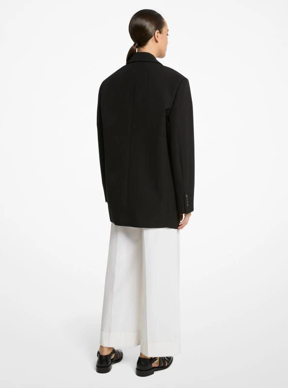 Michael Kors Oversized Wool and Cotton Gabardine Blazer 2