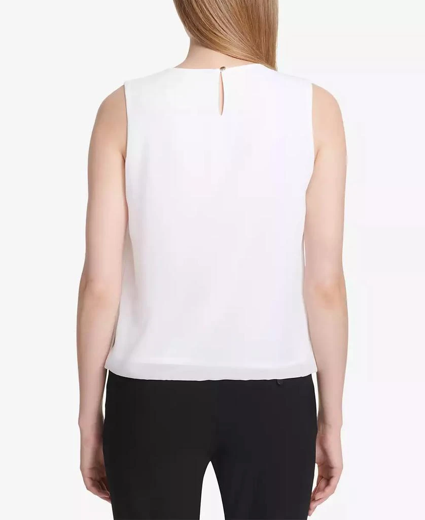 Calvin Klein Sleeveless Pleated Blouse 2