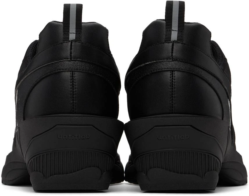 untitlab® Black Lace Ups Flex Heel Sneakers 2