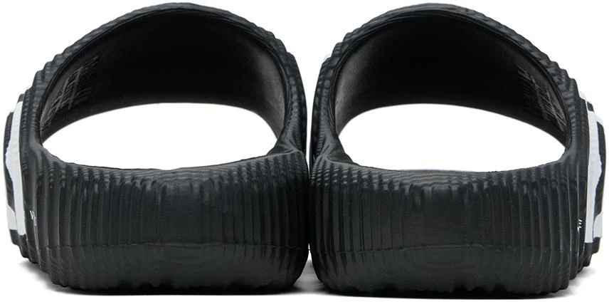 Adidas Black & White Adilette 22 Slides 2
