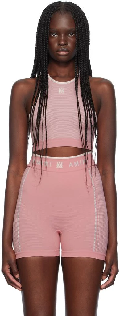 AMIRI Pink MA Seamless Sport Bra 1