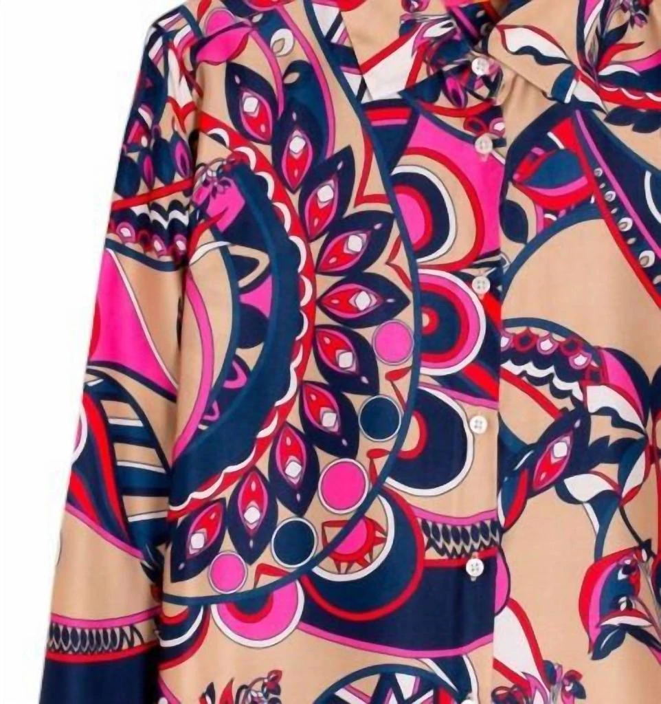 VILAGALLO Vilagallo - CASHMERE PRINT SHIRT 5