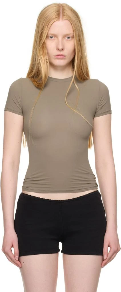 SKIMS Taupe Fits Everybody T-shirt 1