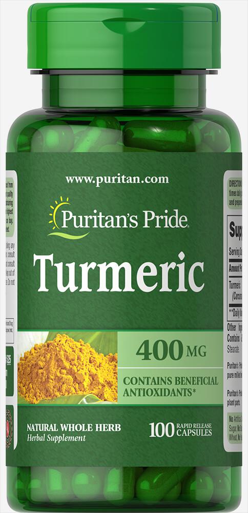 Puritan's Pride Turmeric 400 mg 100 Capsules