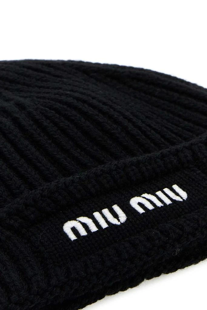 Miu Miu Logo-Embroidered Beanie – On Sale Now with Up to 29  display picture 2