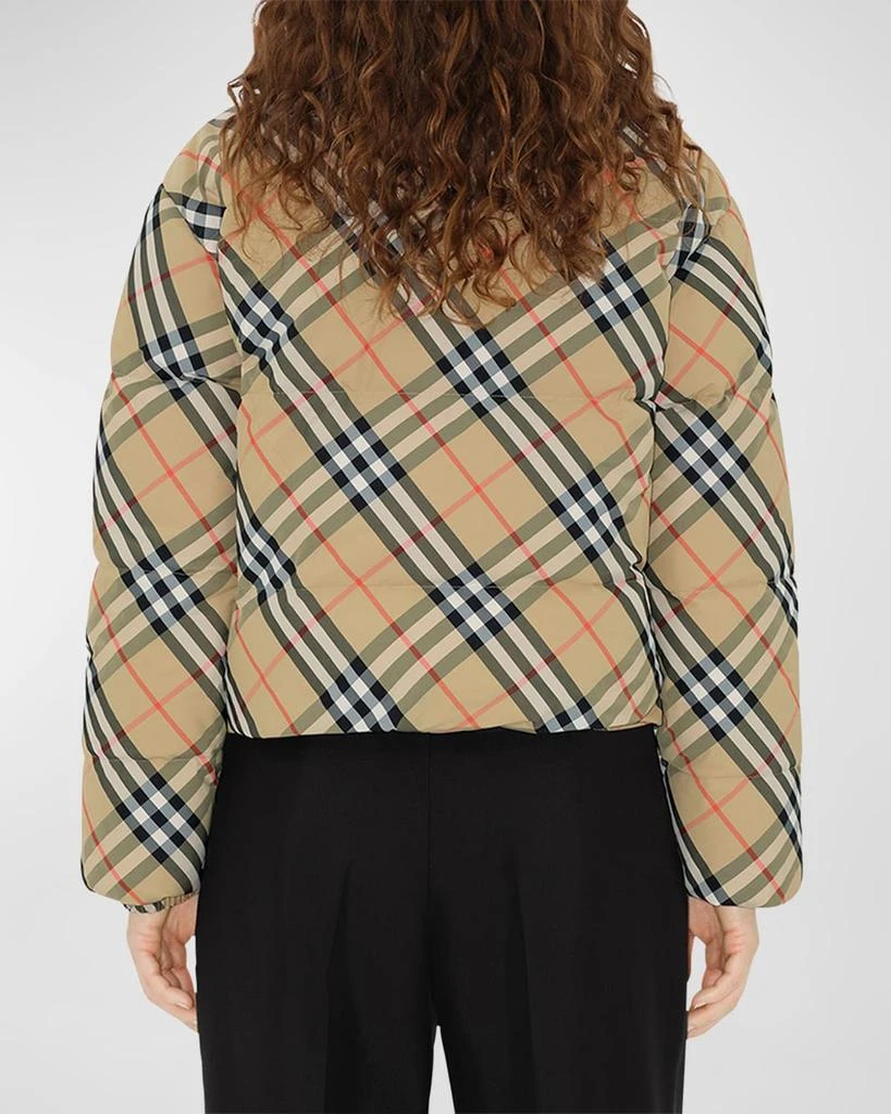 Burberry Reversible Check Short Puffer Jacket 5
