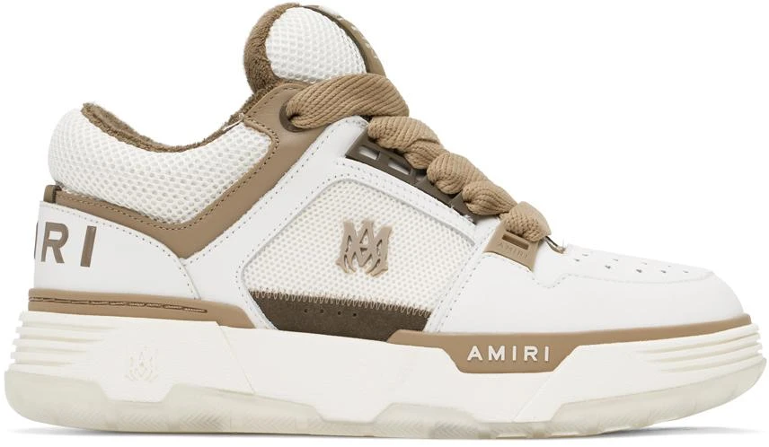 AMIRI White & Brown MA-1 Sneakers 1