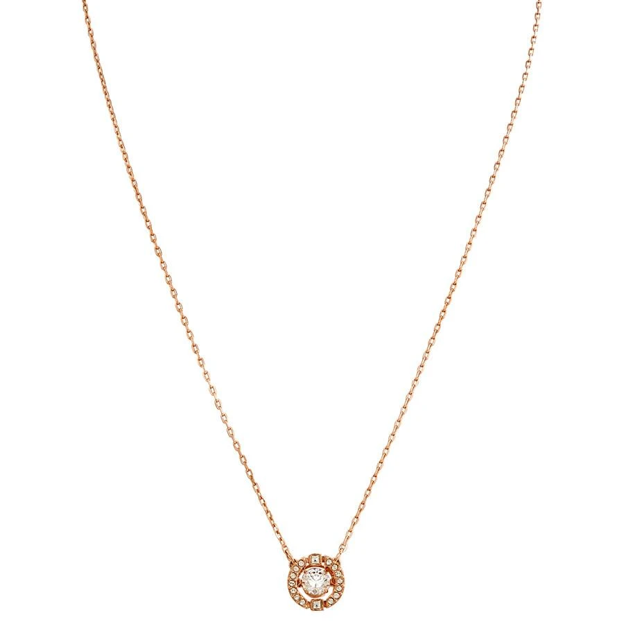 Swarovski Swarovski Sparkling Dance Round Necklace in Rose Gold 1