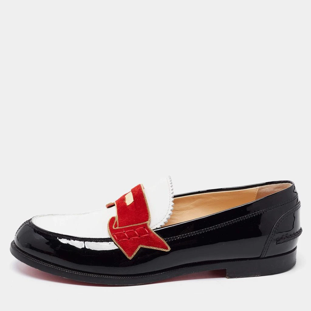 Christian Louboutin Christian Louboutin Multicolor Patent Leather Monono Flat Loafers Size 36.5 1