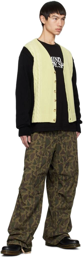 Awake NY Off-White & Black Contrast Cardigan 4