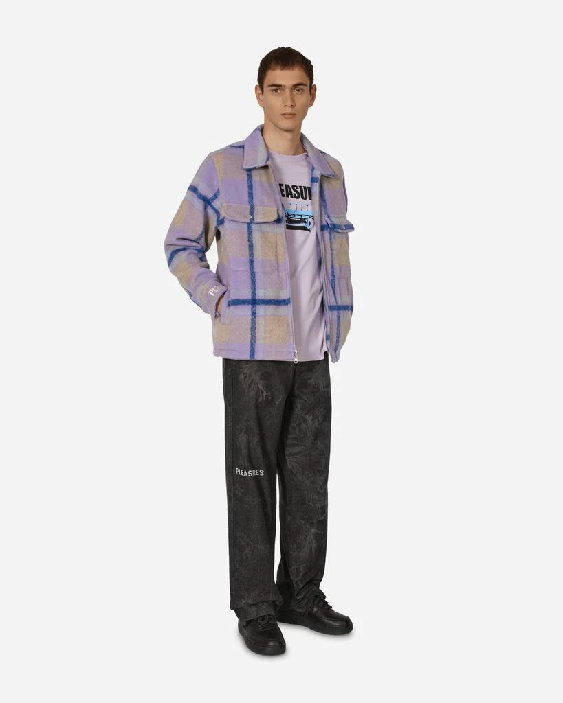 Pleasures Folklore Plaid Work Jacket Purple 4