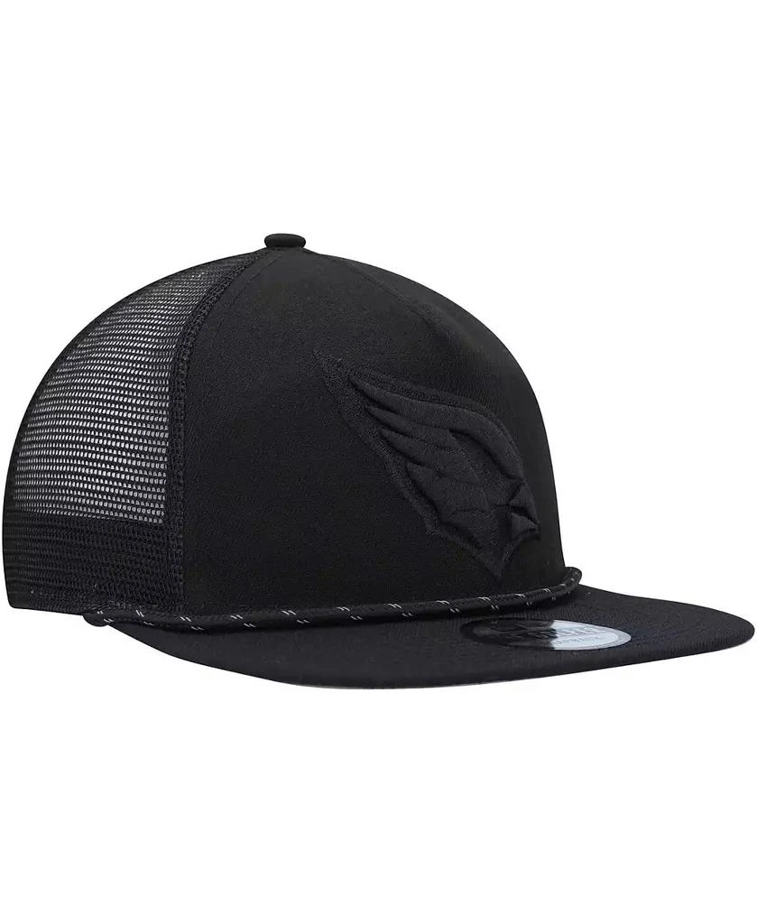 New Era Men's Black Arizona Cardinals Illumination Golfer Snapback Trucker Hat 3