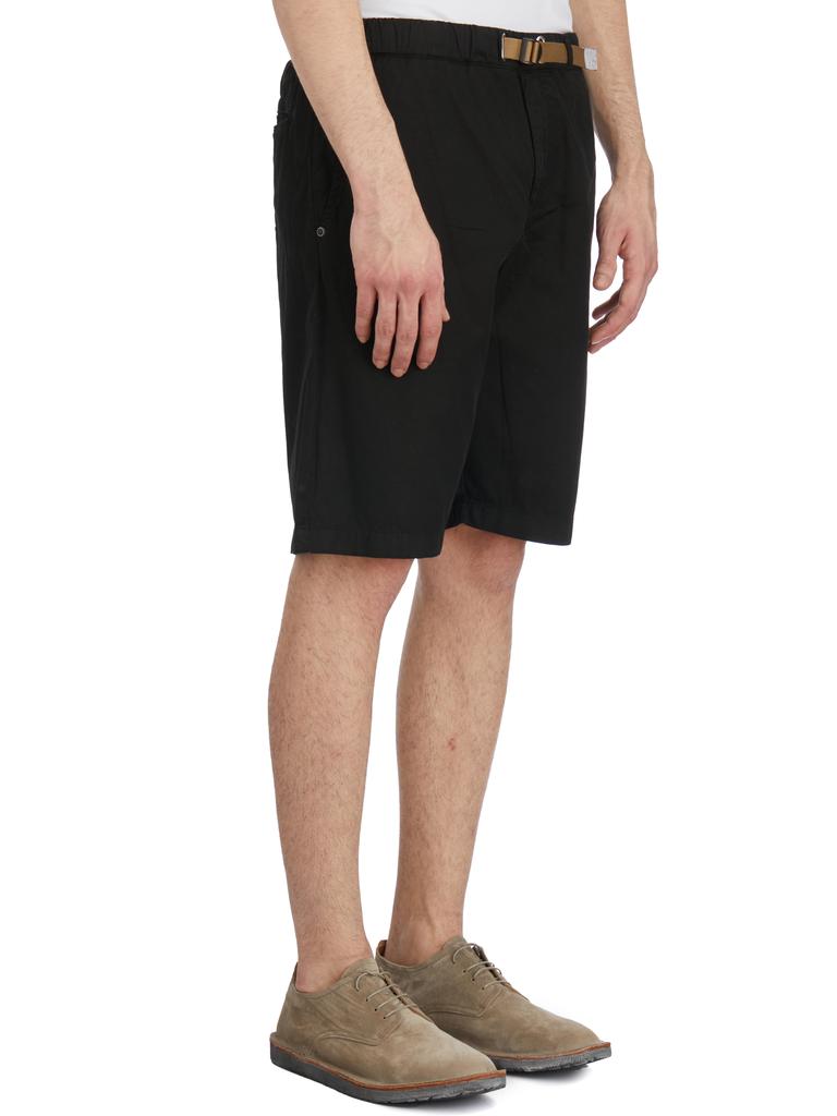 WHITE SAND COTTON AND LINEN BERMUDA SHORTS