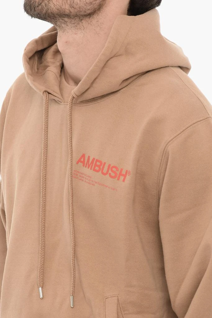 Ambush Ambush Fleeced Cotton Hoodie with Two pockets 3