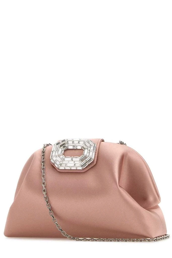 Amina Muaddi Amina Muaddi Embellished Chain Bag 3