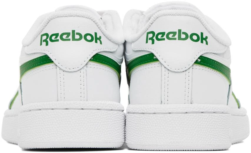 Reebok White & Green Club C Revenge Sneakers 2