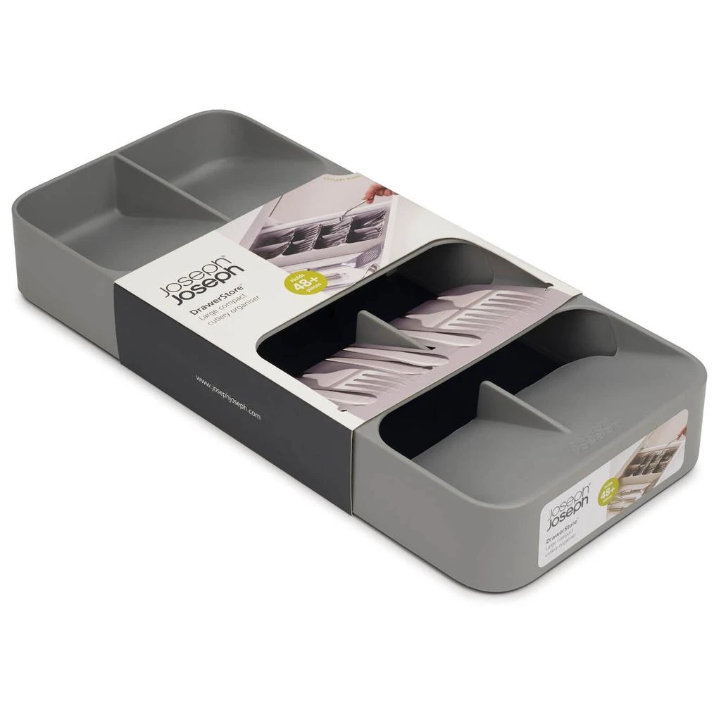 Joseph Joseph Joseph Joseph DrawerStore Large Compact Cutlery Organiser - Grey 2