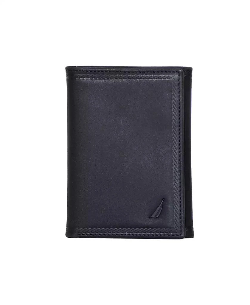 Nautica Men's Trifold Leather Wallet 1