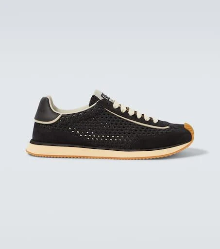 Dolce 
Gabbana DG Cushion suede-trimmed sneakers 1