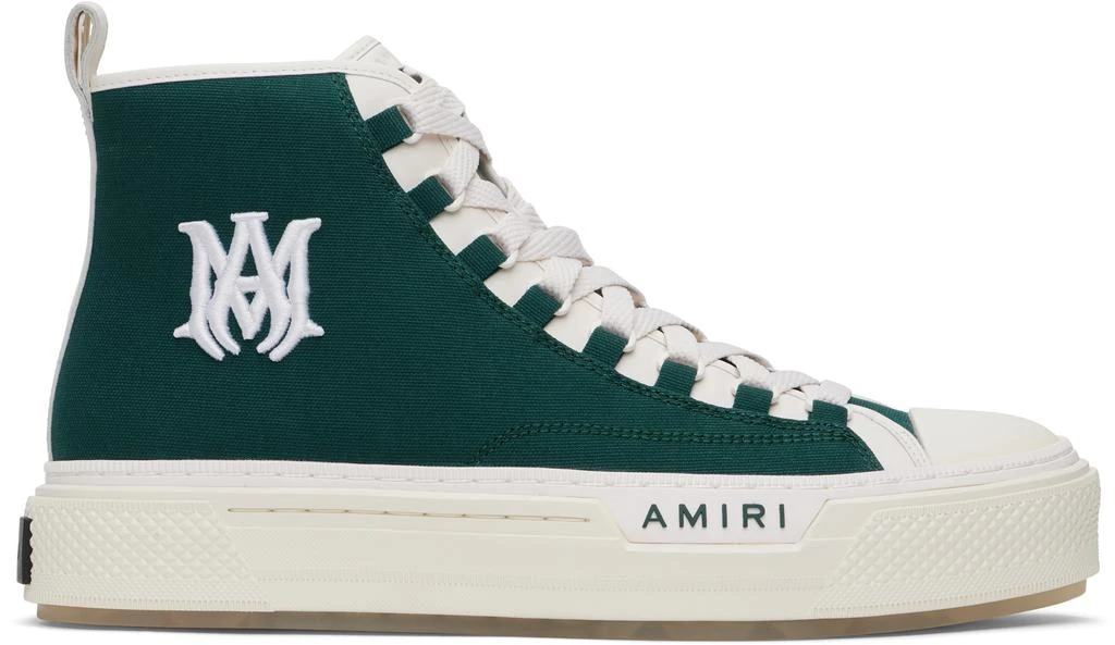 AMIRI Green 'MA' Court Hi Sneakers 1