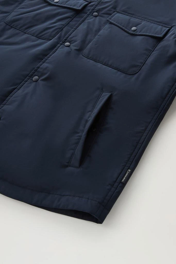 Woolrich Alaskan Padded Shirt Jacket in Urban Touch - Men - Blue 3