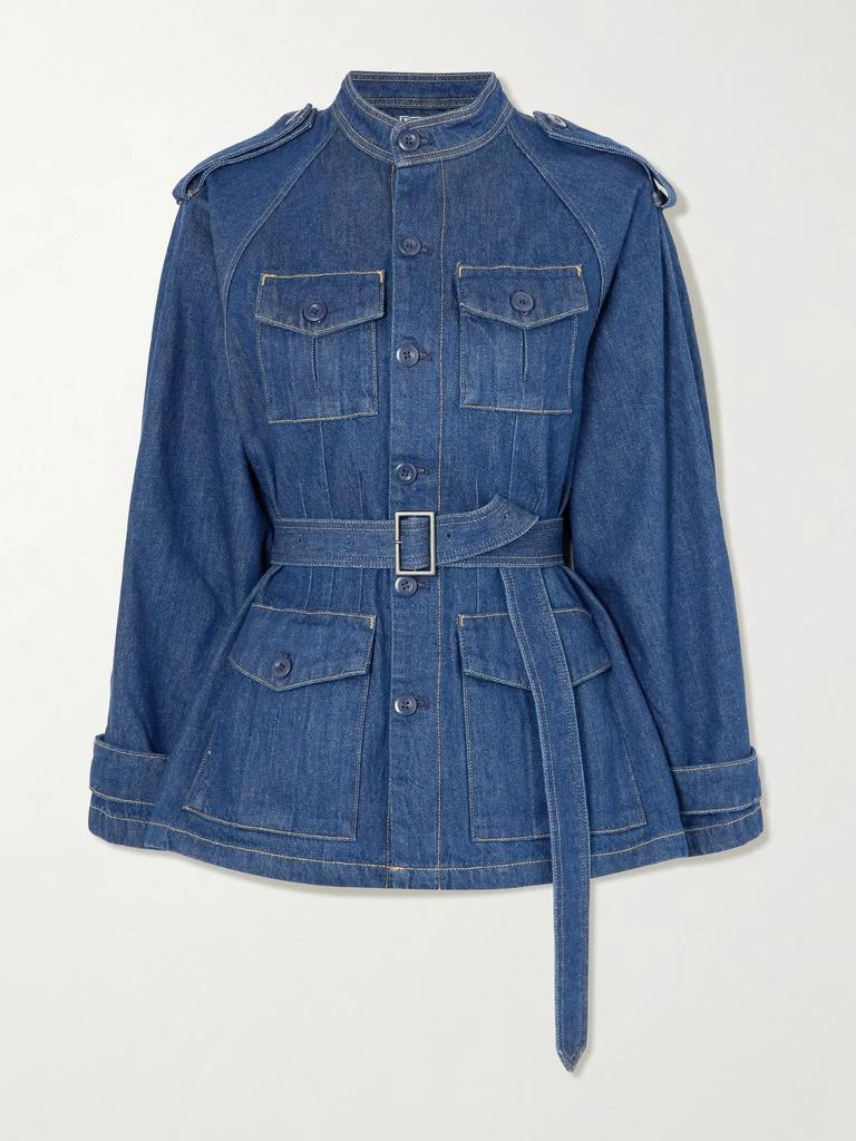Ralph Lauren Belted Denim Jacket - Dark denim