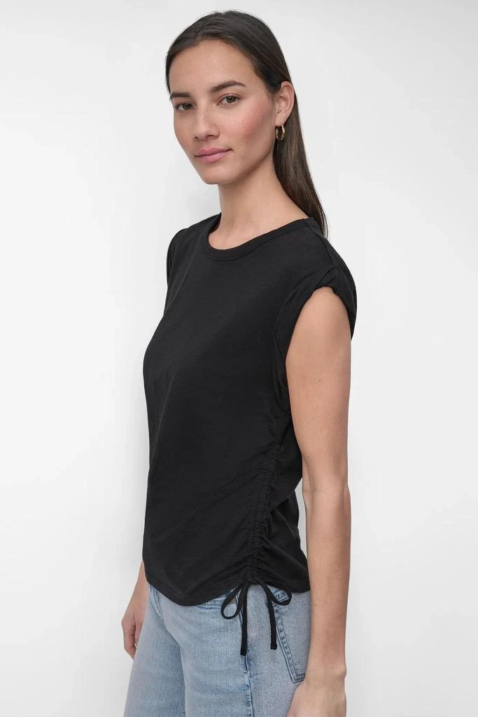 DKNY SIDE TIE RUCHED SLEEVELESS TEE 3