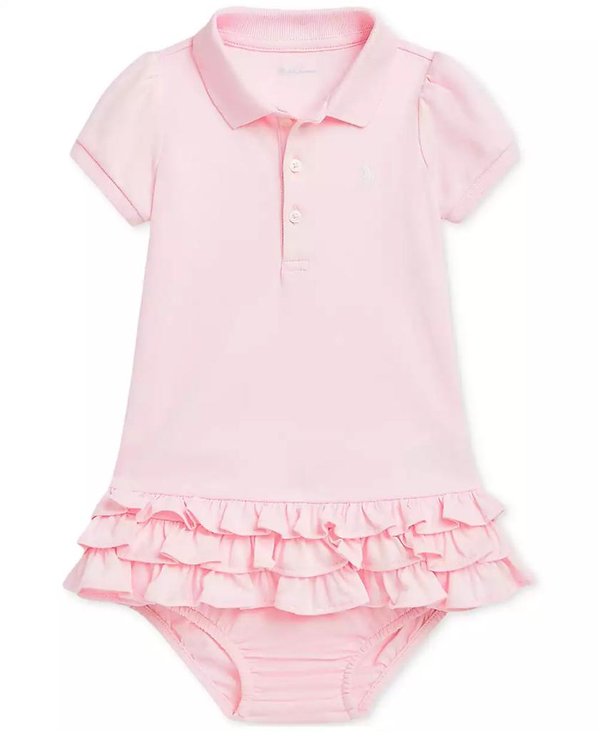 Ralph Lauren Baby Cotton Ruffled Polo Dress