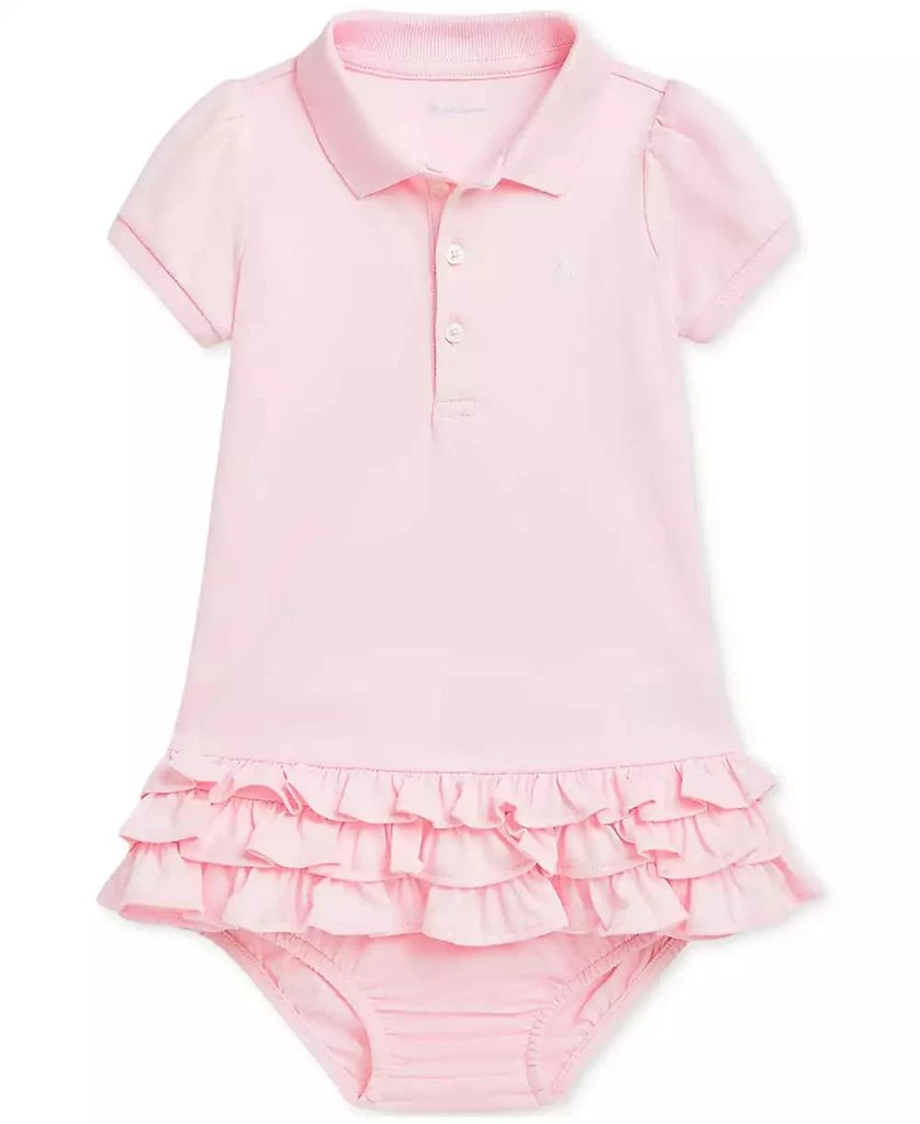 Ralph Lauren Baby Cotton Ruffled Polo Dress 1