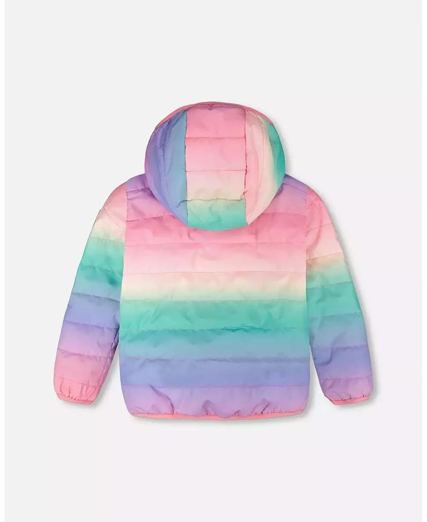 Deux par Deux Big Girl Quilted Mid-Season Jacket Multicolor Gradient - Child 3