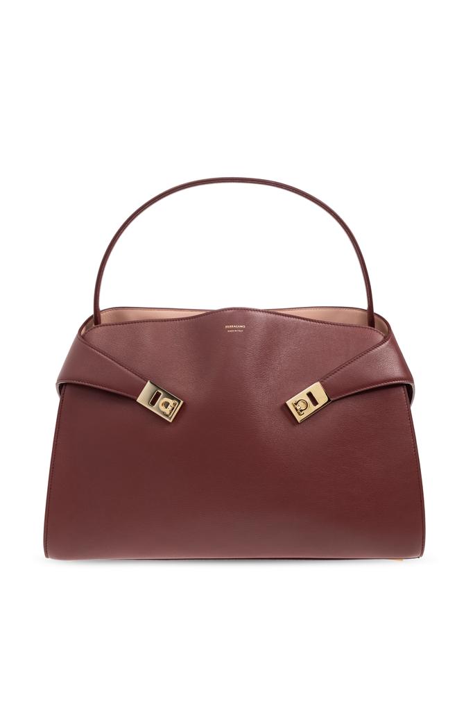 ハンドバッグ FERRAGAMO LIGHT PINK PIERCING S LEATHER TOP HANDLE BAG Salvatore Ferragamo Light Pink Piercing S Leather Top Handle