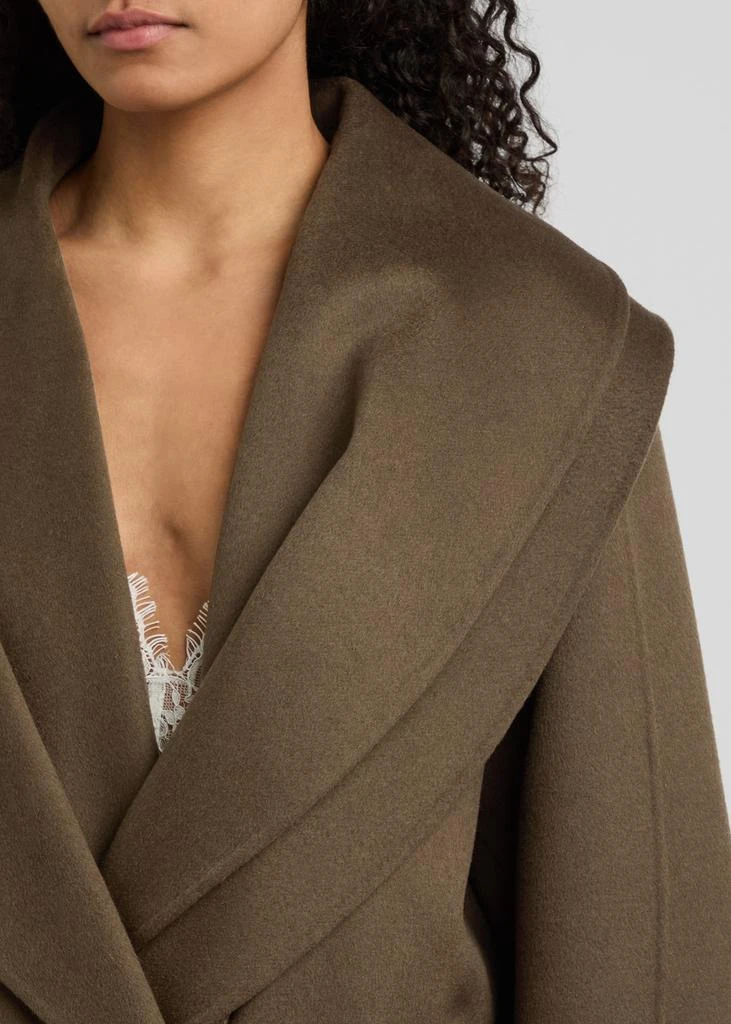Rohe Layered scarf-effect wool coat 5