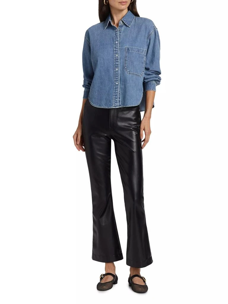 VERONICA BEARD Aderes Denim Long-Sleeve Shirt 2