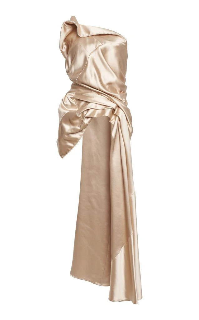 Dries Van Noten Camari Draped Satin Top - Moda Operandi