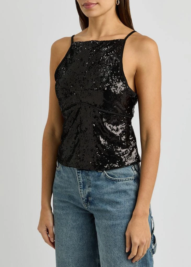 Free People James open-back sequin top 2