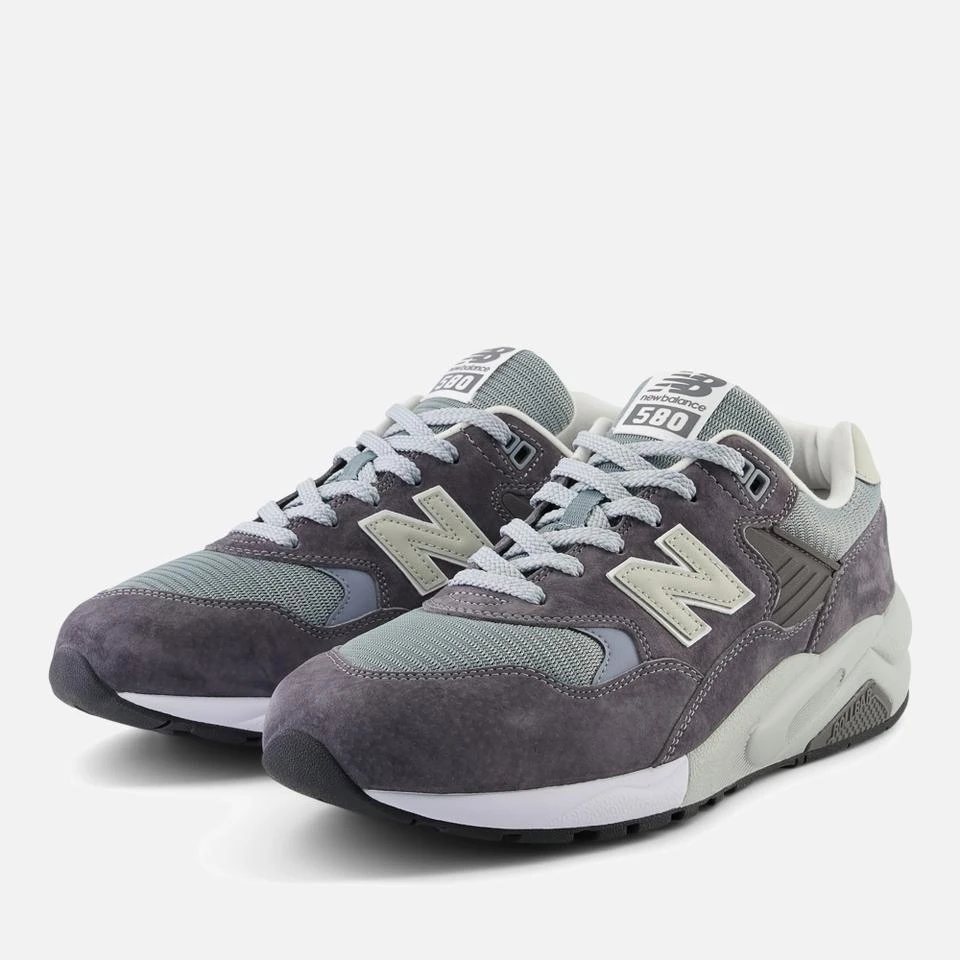 undefined NEW BALANCE MEN'S 580 SUEDE AND MESH TRAINERS 6