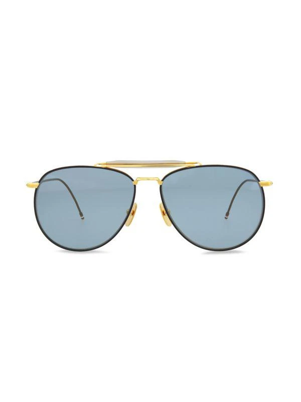 Thom Browne 62MM Aviator Sunglasses 1