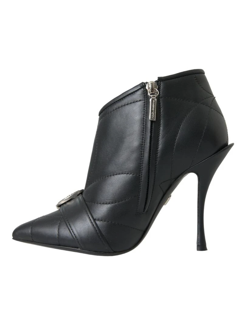Dolce & Gabbana Dolce & Gabbana Black Devotion Quilted Buckled Boots Shoes 5