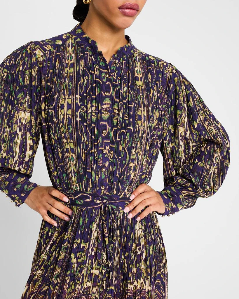 Elie Tahari The Almada Abstract-Print Midi Shirtdress 5