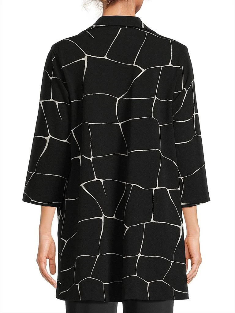 Caroline Rose Graphic-Knit Open Jacket 5