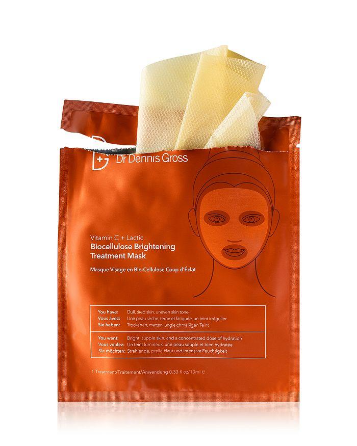 Dr. Dennis Gross Vitamin C + Lactic Biocellulose Brightening Treatment Mask (single)