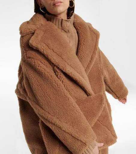 Max Mara Teddy Bear camel hair and silk coat 4