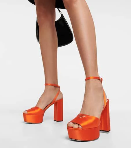Prada Satin platform sandals 4