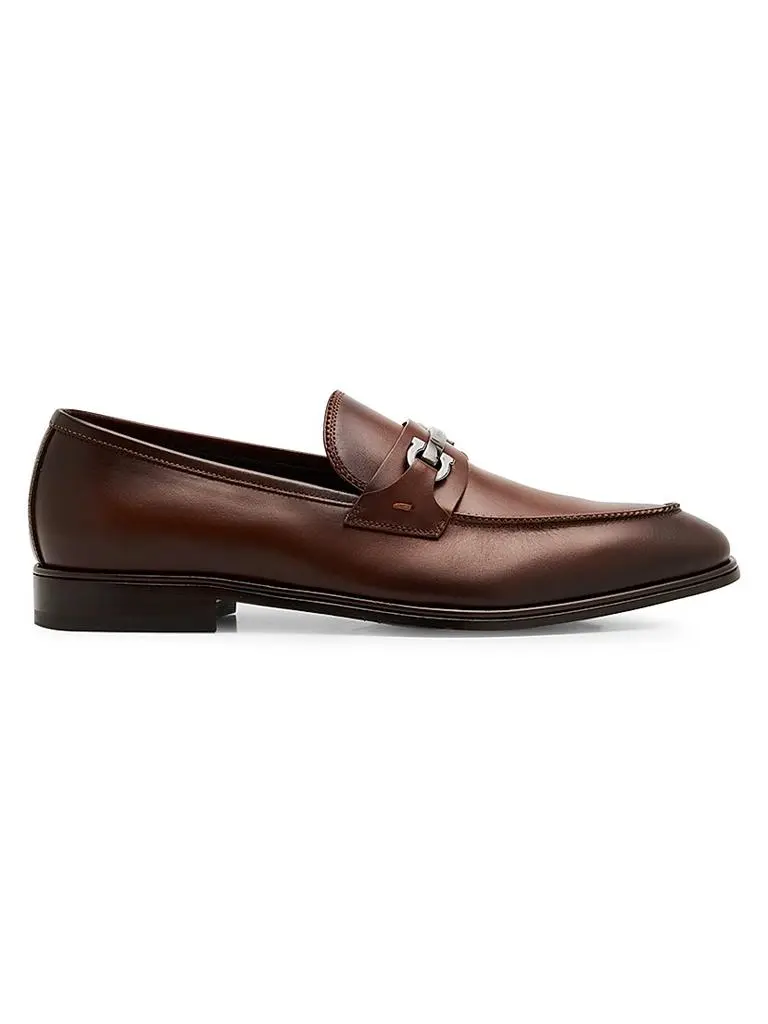 Ferragamo Men\'s Bentley Gancini Bit Suede Moccasins Safari Tan Size 10.5E Salvatore Ferragamo Men main image 2